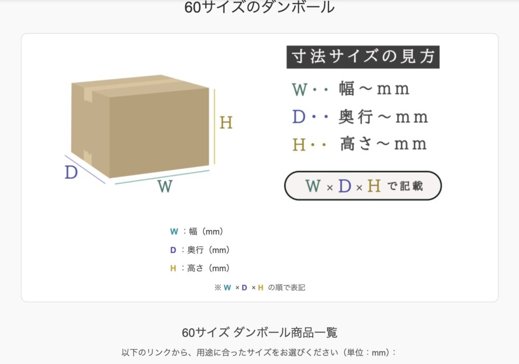 ダンボールのサイズ測り方｜W×D×Hで失敗しない測定の基本 - 発送・梱包 