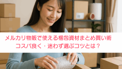 メルカリ物販で使える梱包資材まとめ買い術｜コスパ良く・迷わず選ぶコツとは？