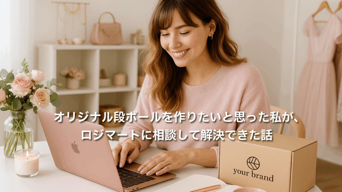 オリジナル段ボールを作りたいと思った私が、ロジマートに相談して解決できた話