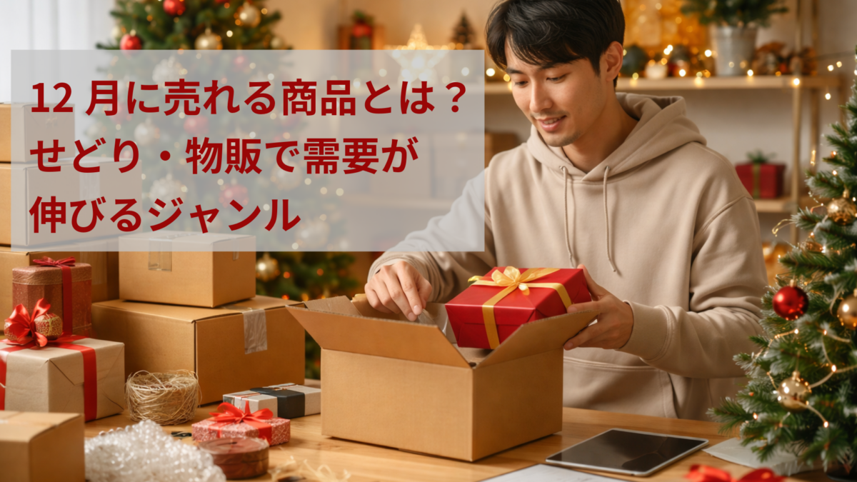 12月に売れる商品とは？せどり・物販で需要が伸びるジャンル
