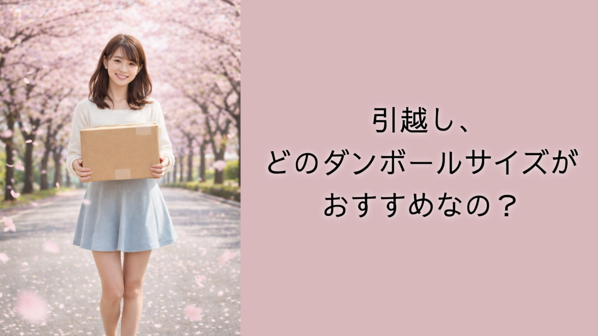 ダンボールの60・80・100・120・140・160サイズってどこのサイズ？　　　引っ越しではどのサイズがおすすめ？