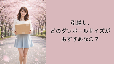 ダンボールの60・80・100・120・140・160サイズってどこのサイズ？　　　引っ越しではどのサイズがおすすめ？